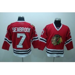 Chicago Blackhawks #7 Brent Seabrook red Jerseys