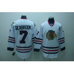 Chicago Blackhawks #7 Brent Seabrook white Jerseys