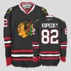 Chicago Blackhawks #82 Tomas Kopecky Black