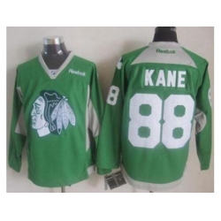 Chicago Blackhawks #88 Patrick Kane Green Practice Stitched NHL Jersey