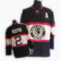 Chicago Blackhawks New Third jerseys #2 Duncan Keith black