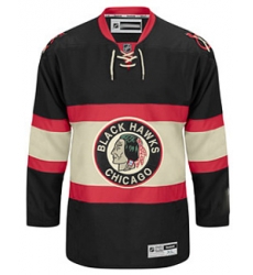 Chicago Blackhawks blank black third jerseys