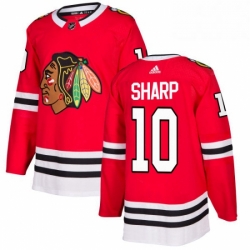 Mens Adidas Chicago Blackhawks 10 Patrick Sharp Premier Red Home NHL Jersey 