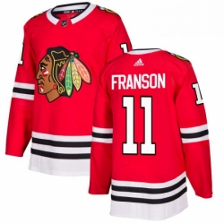 Mens Adidas Chicago Blackhawks 11 Cody Franson Premier Red Home NHL Jersey 