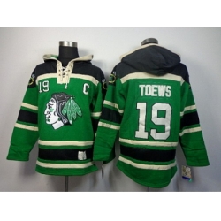 NHL Jerseys Chicago Blackhawks #19 Toews green[pullover hooded sweatshirt]