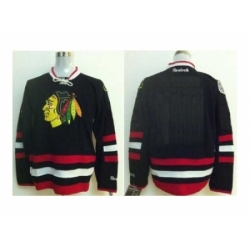 NHL Jerseys Chicago Blackhawks blank black[2014 new stadium]