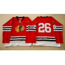 NHL Mitchell And Ness 1960-61 Chicago Blackhawks #26 Noname red Throwback jerseys