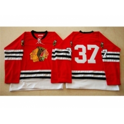 NHL Mitchell And Ness 1960-61 Chicago Blackhawks #37 Noname red Throwback jerseys