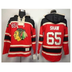 NHL jerseys Chicago Blackhawks #65 Shaw red[pullover hooded sweatshirt]