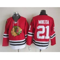 nhl jerseys chicago blackhawks 21 mikita red[m&n]