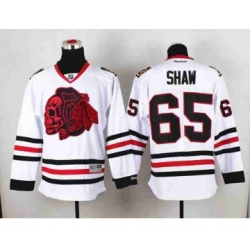 nhl jerseys chicago blackhawks #65 shaw white[the skeleton head]