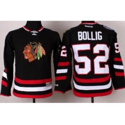 Youth Chicago Blackhawks 52 Brandon Bollig Black 2014 Stadium Series Jersey