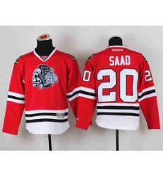 youth nhl jerseys chicago blackhawks #20 saad red-1[the skeleton head]