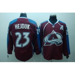 Colorado Avalanche 23 Milan Hejduk Dark red Jerseys