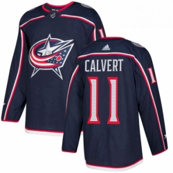 Mens Adidas Columbus Blue Jackets 11 Matt Calvert Premier Navy Blue Home NHL Jersey 