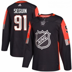 Youth Adidas Dallas Stars 91 Tyler Seguin Authentic Black 2018 All Star Central Division NHL Jersey 