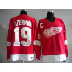 Deroit Red wings Jersey 19# YZERMAN red