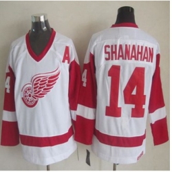 Detroit Red Wings #14 Brendan Shanahan White CCM Throwback Stitched NHL jersey