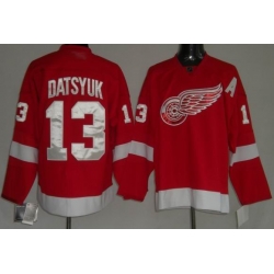 RBK Detoit Red Wings #13 Pavel Datsyuk Red