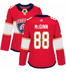 Womens Adidas Florida Panthers 88 Jamie McGinn Premier Red Home NHL Jersey 