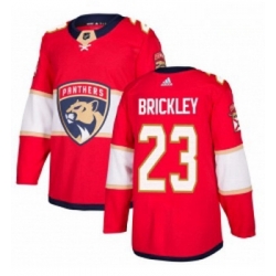 Youth Adidas Florida Panthers 23 Connor Brickley Authentic Red Home NHL Jersey 