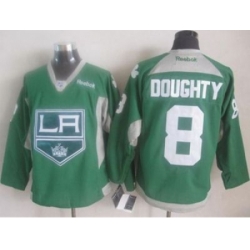 Los Angeles Kings #8 Drew Doughty Green Practice Stitched NHL Jersey