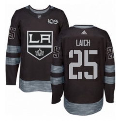 Mens Adidas Los Angeles Kings 25 Brooks Laich Authentic Black 1917 2017 100th Anniversary NHL Jersey 