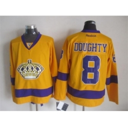 NHL Los Angeles Kings #8 Drew Doughty yellow jerseys