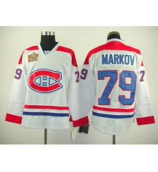 2011 Heritage Classic Montreal Canadiens 79 markoy white jerseys