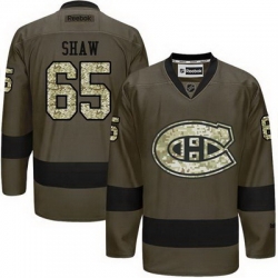 Canadiens #65 Andrew Shaw Green Salute to Service Stitched NHL Jersey