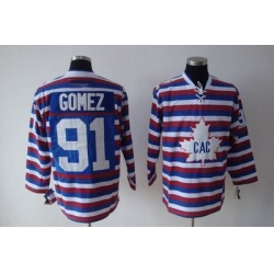 Hockey Montreal Canadiens #91 Scott Gomez strip Jersey