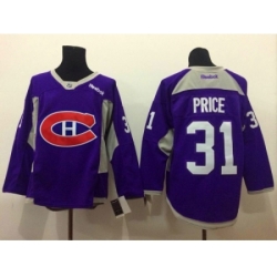 NHL Montreal Canadiens #31 Carey Price purple jerseys