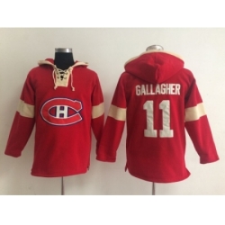 NHL montreal canadiens #11 gallagher red jersey[pullover hooded sweatshirt]