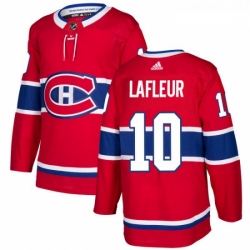 Youth Adidas Montreal Canadiens 10 Guy Lafleur Authentic Red Home NHL Jersey 