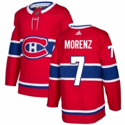 Youth Adidas Montreal Canadiens 7 Howie Morenz Premier Red Home NHL Jersey 