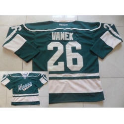 Minnesota Wild 26 Thomas Vanek Green Stitched NHL Jersey