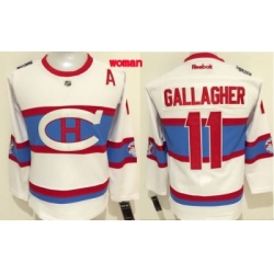 Canadiens #11 Brendan Gallagher White 2016 Winter Classic Womens Stitched NHL Jersey