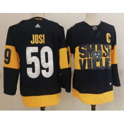 Men Nashville Predators 59 Roman Josi Black 2022 Stadium Series adidas Stitched NHL Jersey