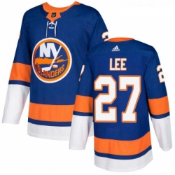 Youth Adidas New York Islanders 27 Anders Lee Authentic Royal Blue Home NHL Jersey 