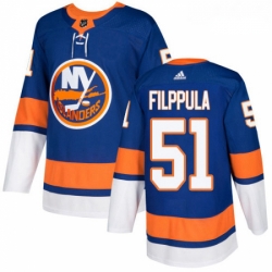 Youth Adidas New York Islanders 51 Valtteri Filppula Authentic Royal Blue Home NHL Jersey 