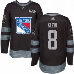 Mens Adidas New York Rangers 8 Kevin Klein Premier Black 1917 2017 100th Anniversary NHL Jersey 