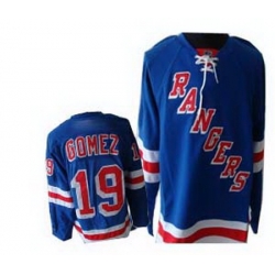 New York Rangers 19 Scott Gomez Premier Road blue Jersey