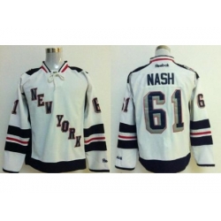 New York Rangers 61 Rick Nash White 2014 Stadium Series Jersey