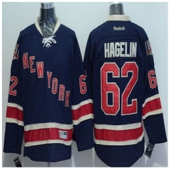 New York Rangers #62 Carl Hagelin Navy Blue Alternate Stitched NHL Jersey