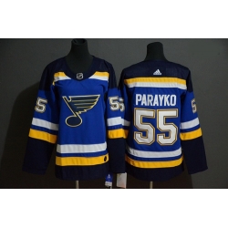 Blues 55 Colton Parayko Blue Adidas Jersey