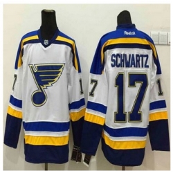 St Louis Blues #17 Jaden Schwartz New White Road Stitched NHL Jersey