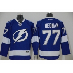 NHL Tampa Bay Lightning #77 HEDMAN blue Jerseys