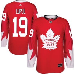 Maple Leafs #19 Joffrey Lupul Red Alternate Stitched NHL Jersey