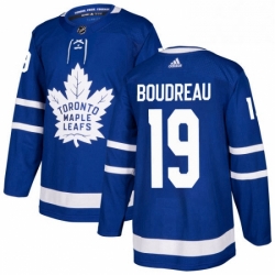 Mens Adidas Toronto Maple Leafs 19 Bruce Boudreau Premier Royal Blue Home NHL Jersey 