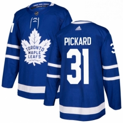 Mens Adidas Toronto Maple Leafs 31 Calvin Pickard Premier Royal Blue Home NHL Jersey 